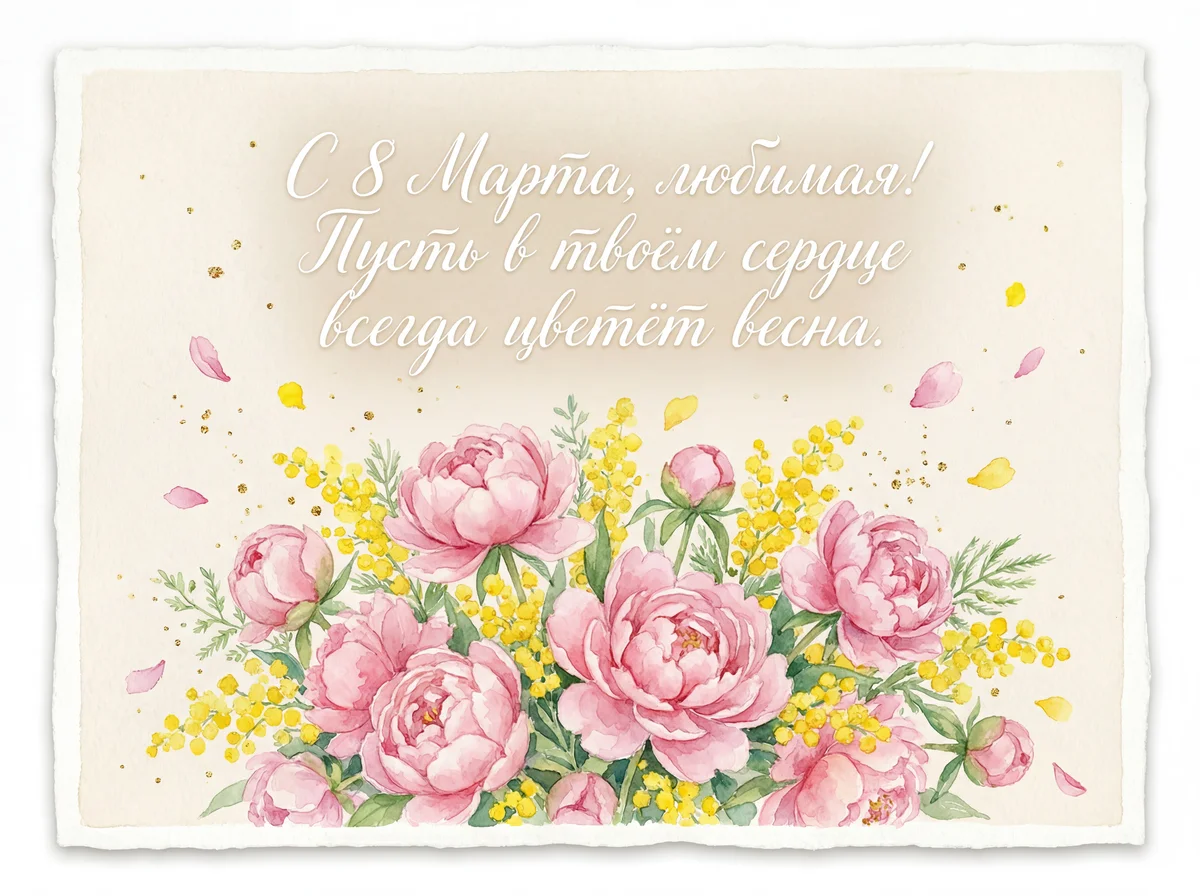 короткое поздравление с 8 марта любимой девушке