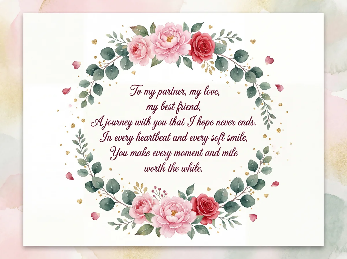 Valentine's Day card message for my spouse