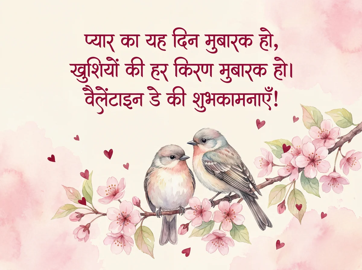 प्यार भरे वैलेंटाइन डे की शुभकामनाएँ