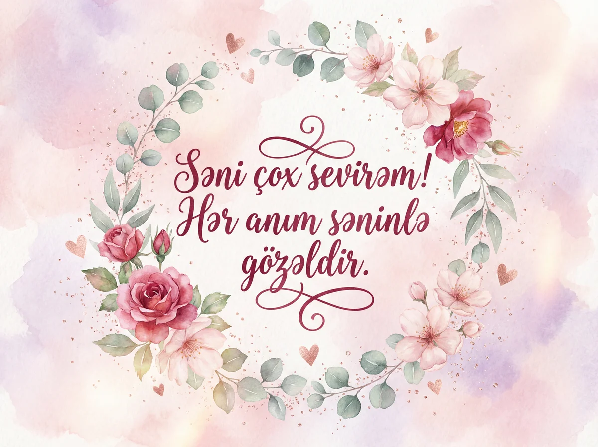 Sevgililər Günü üçün sevgilimə qısa mesaj