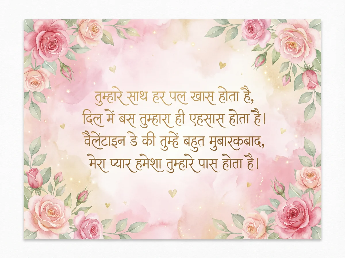 वैलेंटाइन डे पर मेरे प्यार के लिए शुभकामनाएं