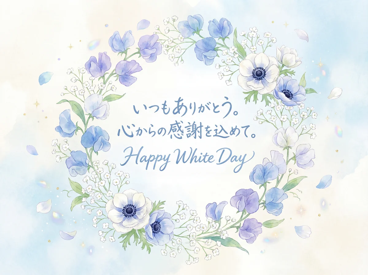 ホワイトデーに贈る、大切な人への感謝の気持ちを込めたメッセージ