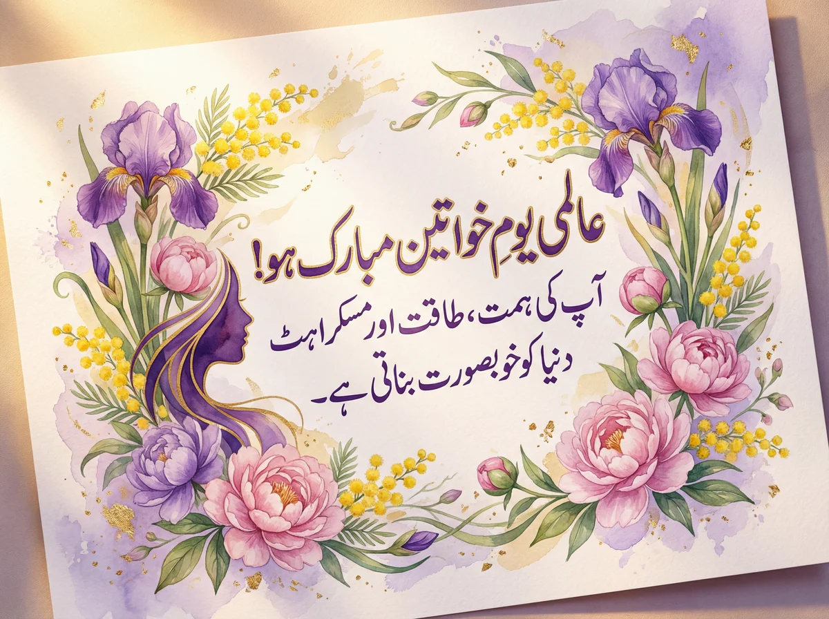 خواتین کے عالمی دن پر مبارکباد