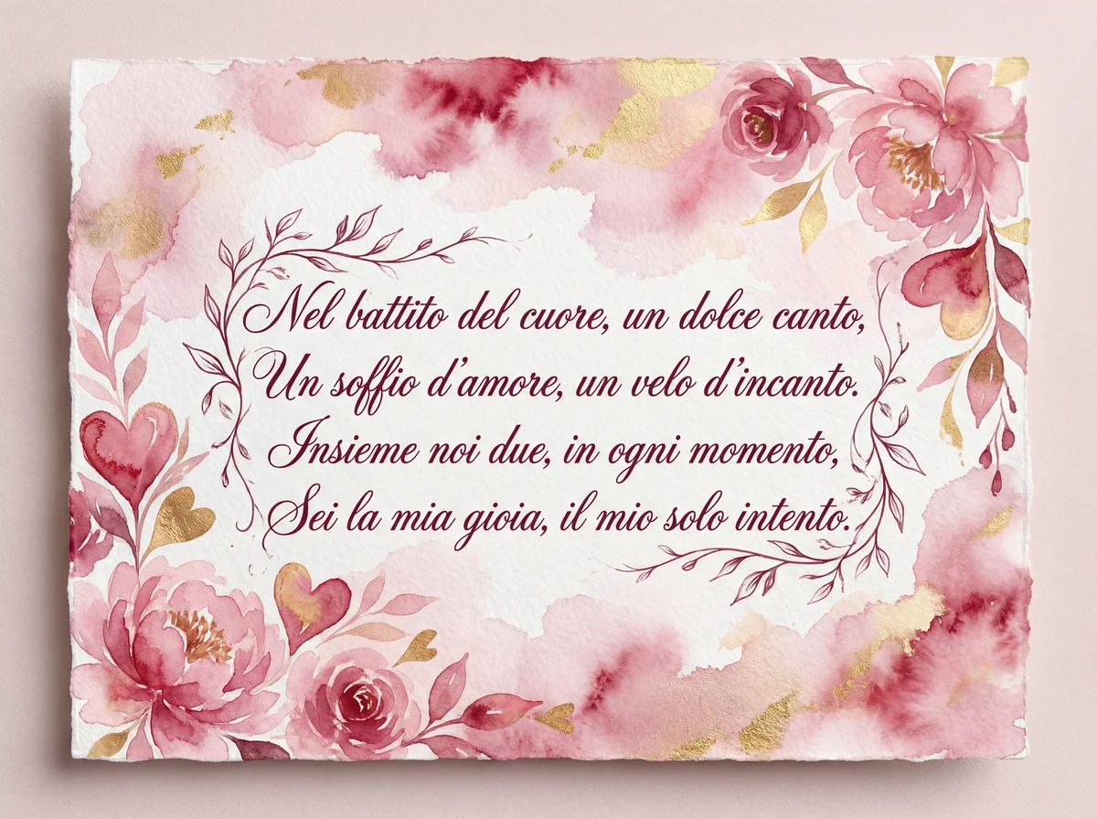 biglietto d'amore per San Valentino