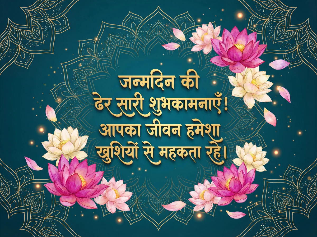 जन्मदिन की शुभकामनाएँ!