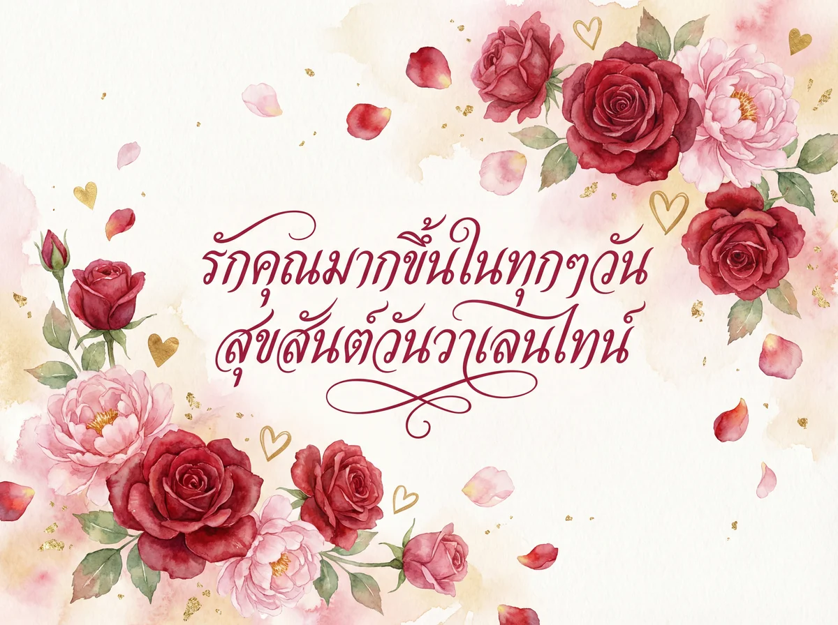 ข้อความหวานๆ สำหรับวันวาเลนไทน์