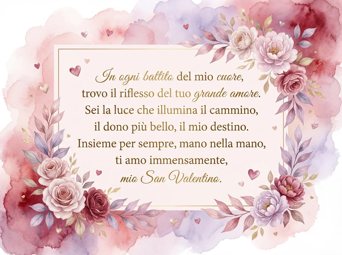 Biglietto di San Valentino per il mio amore