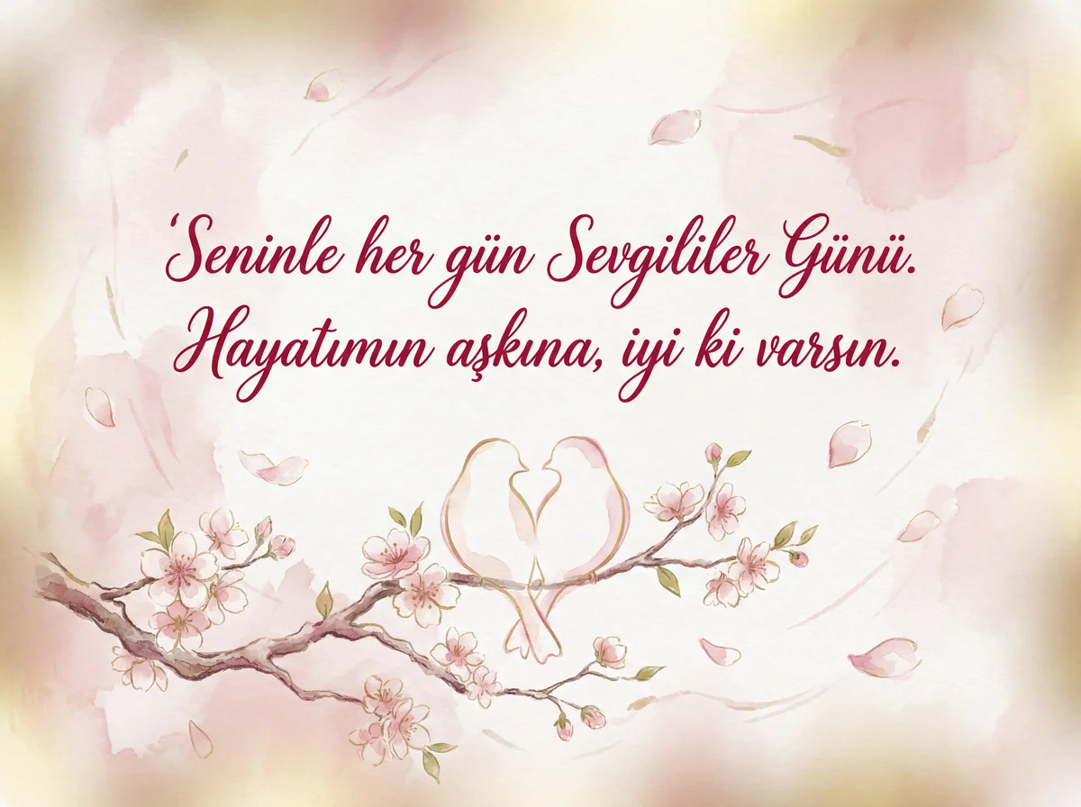 Sevgililer Günü için eşime kısa ve anlamlı bir mesaj