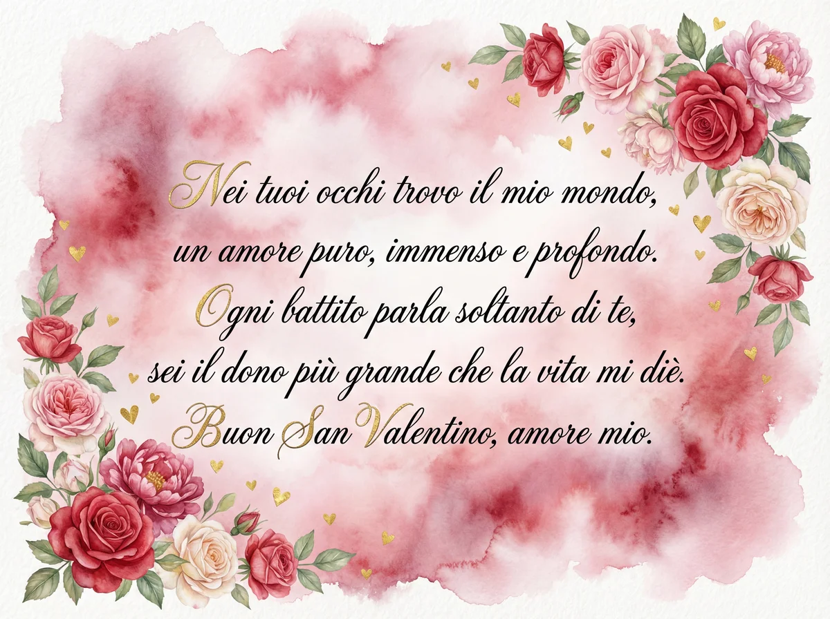 Biglietto di San Valentino per il mio amore