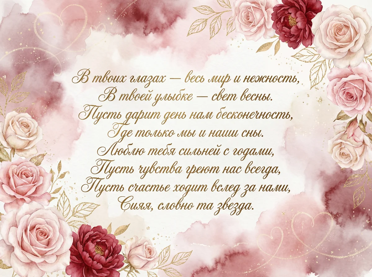 поздравление с Днем святого Валентина любимой