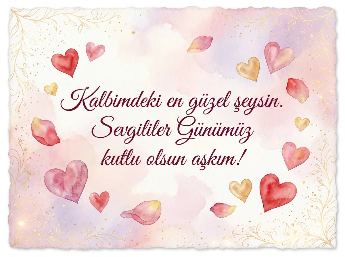 Sevgililer Günü'ne özel sevgiliye kısa mesaj