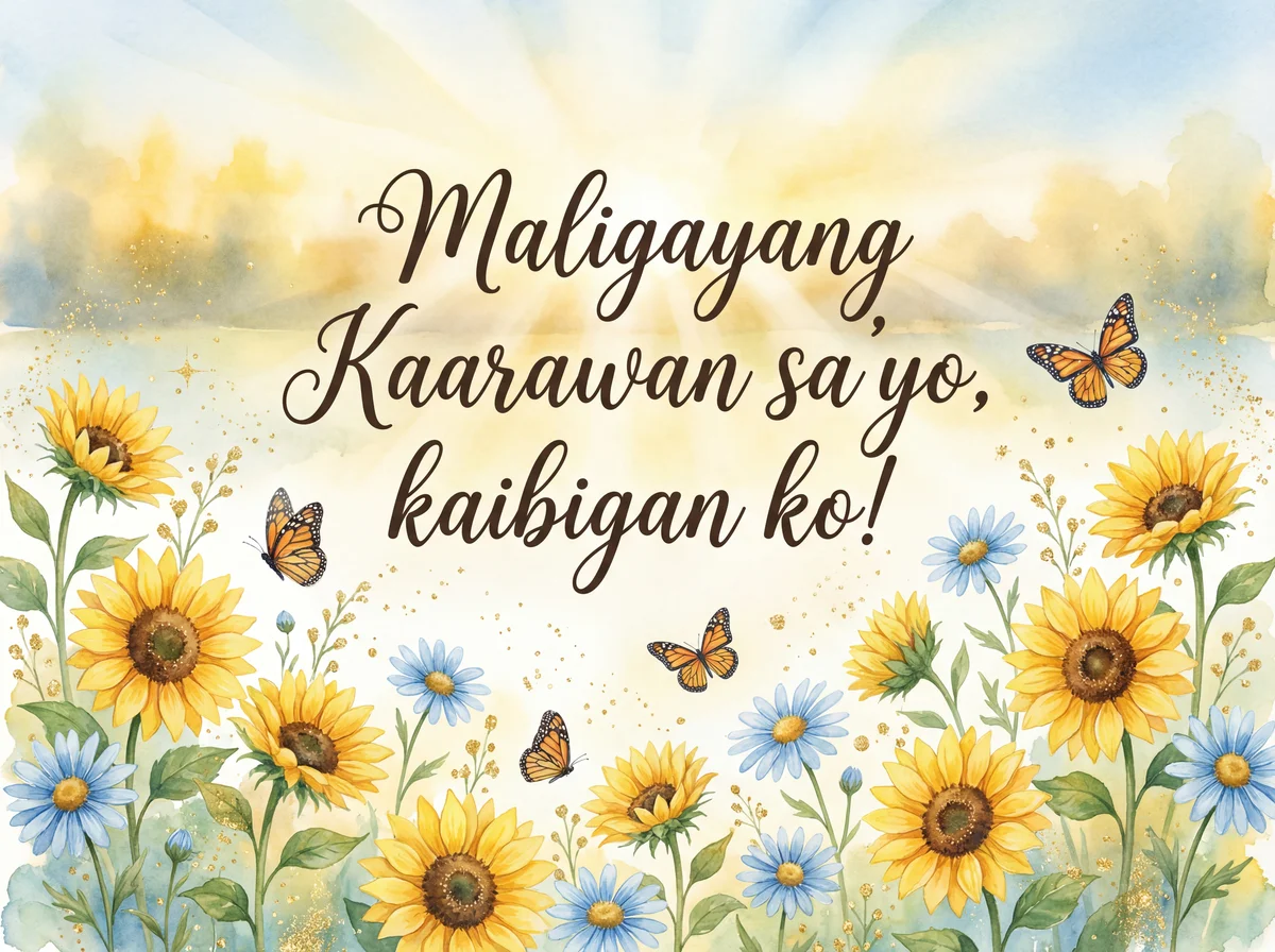 maligayang kaarawan sa'yo kaibigan ko