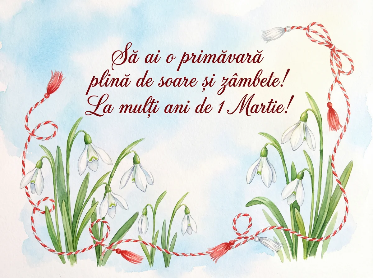Text scurt pentru felicitare de Mărțișor pentru o colegă