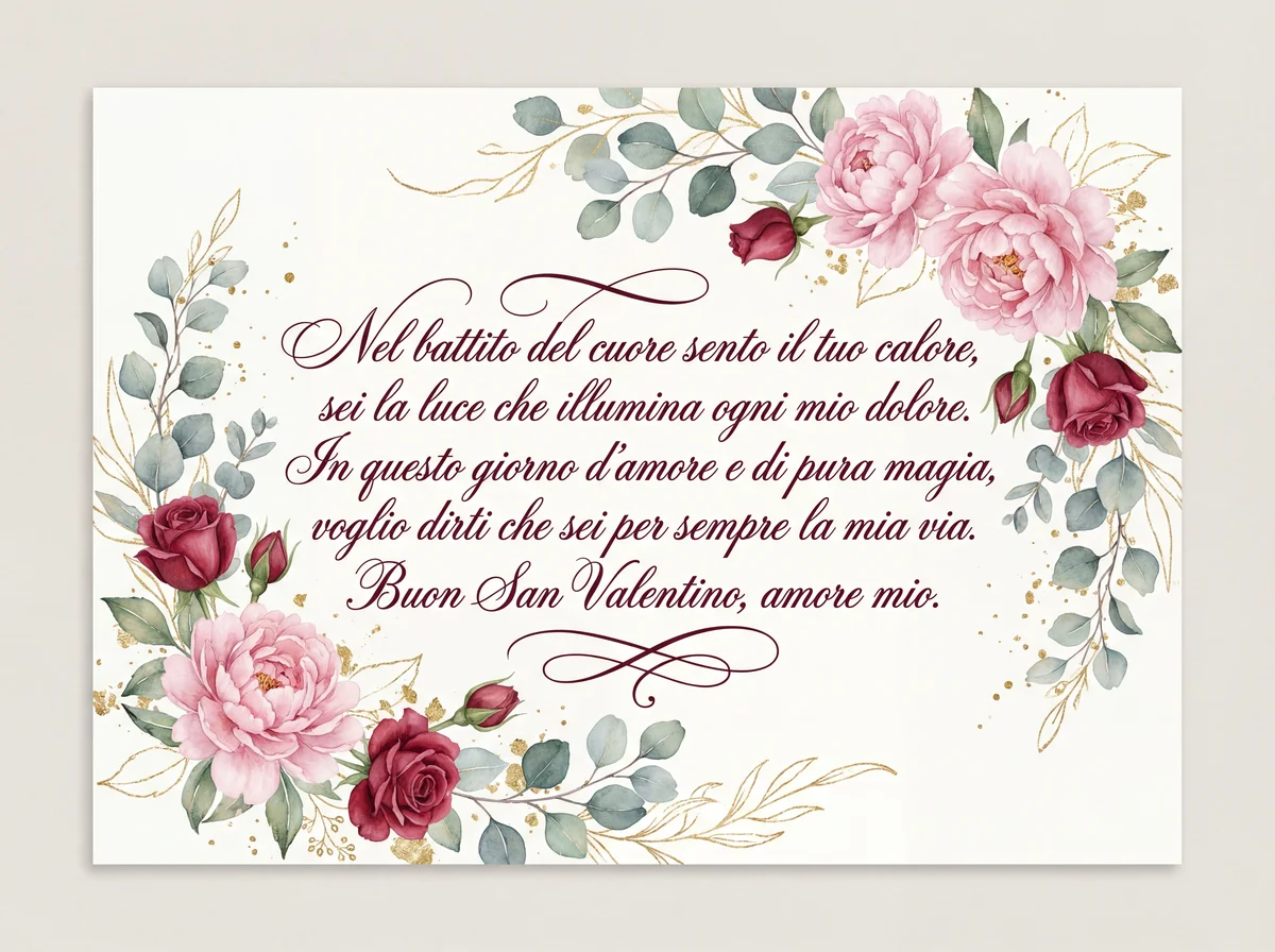 Messaggio d'amore per il mio partner a San Valentino