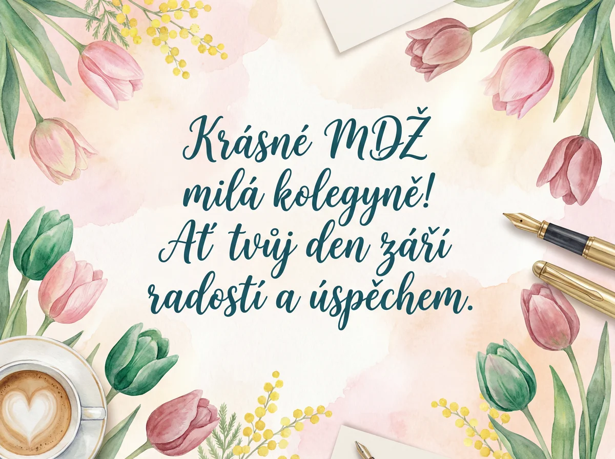 Přání k MDŽ pro kolegyni