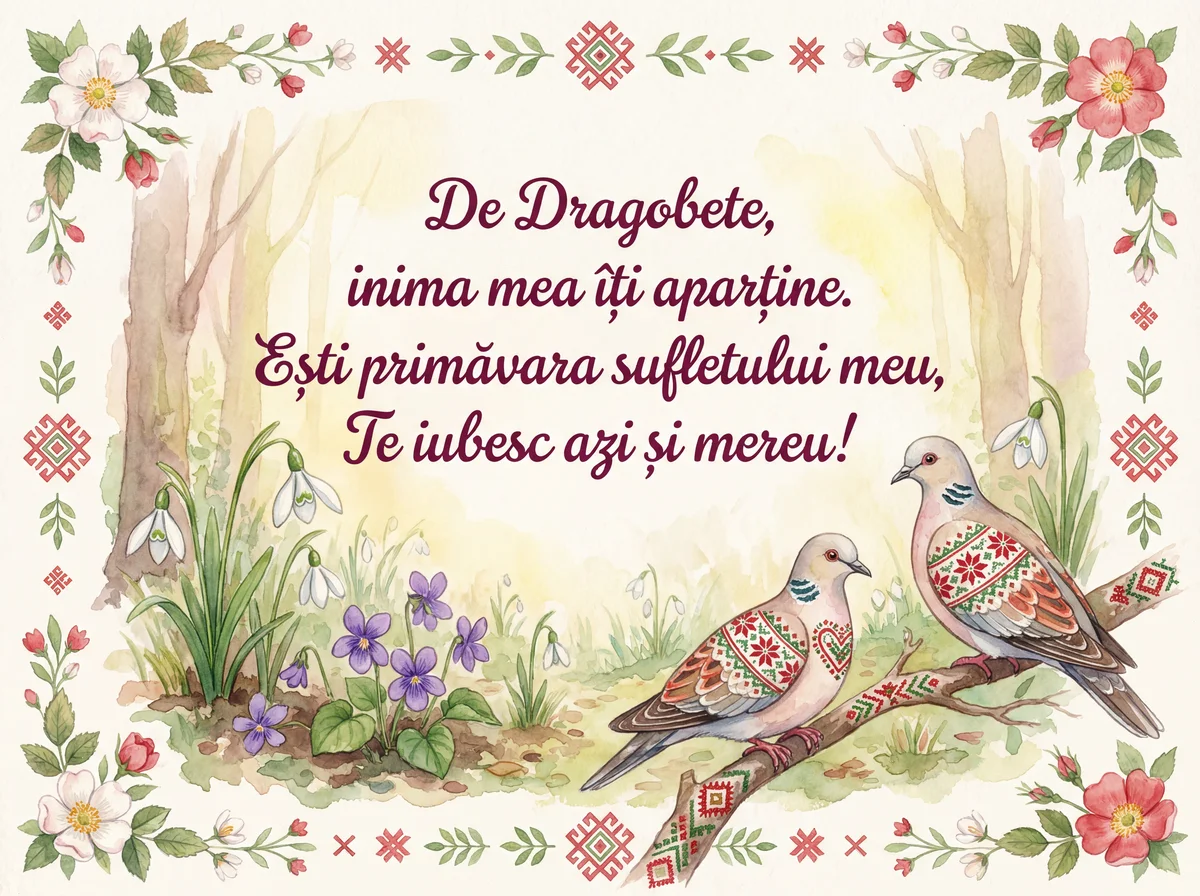 Urări de Dragobete pentru sufletul pereche