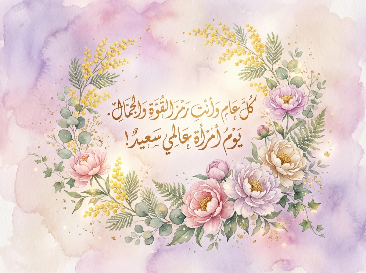 تهنئة بيوم المرأة العالمي