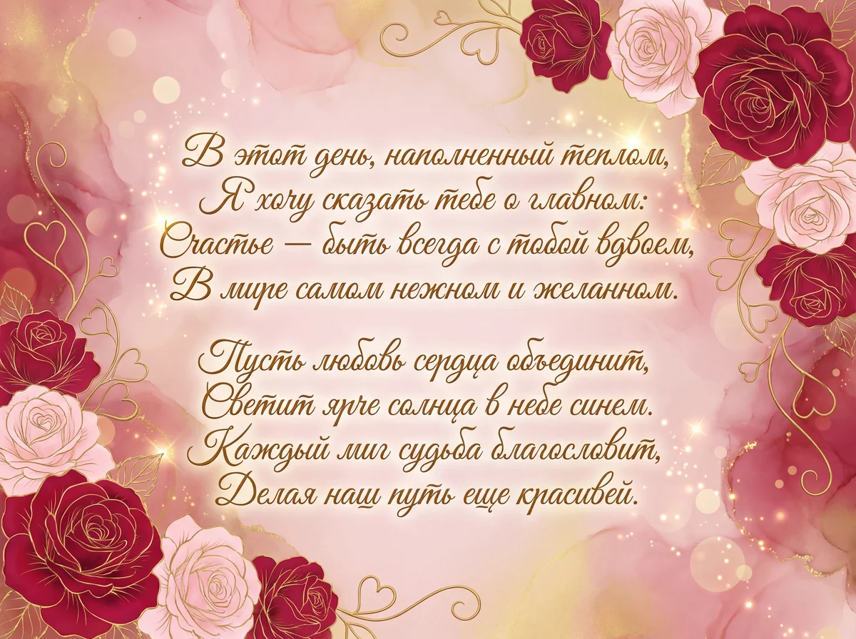 поздравление с Днем святого Валентина любимой