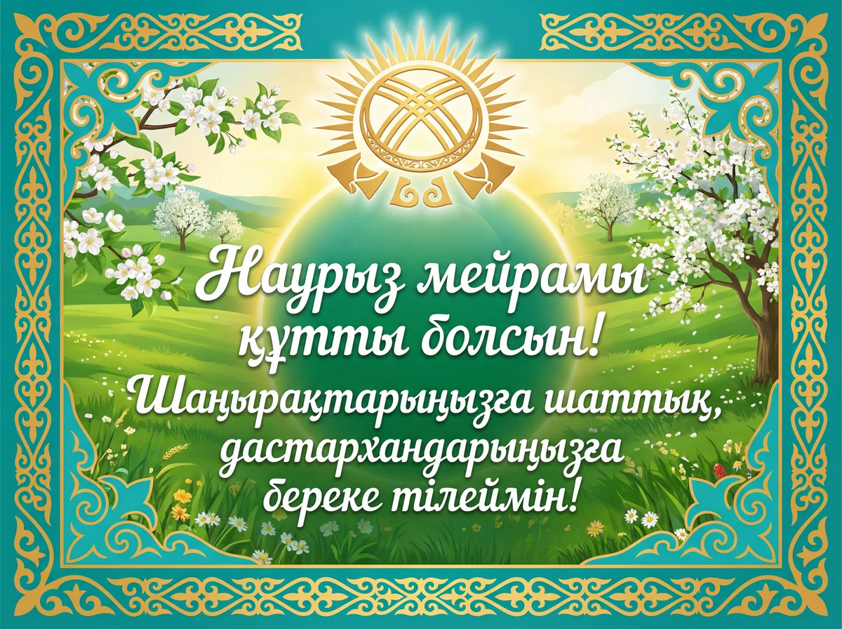 Жақындарыма Наурыз мерекесіне арналған құттықтау