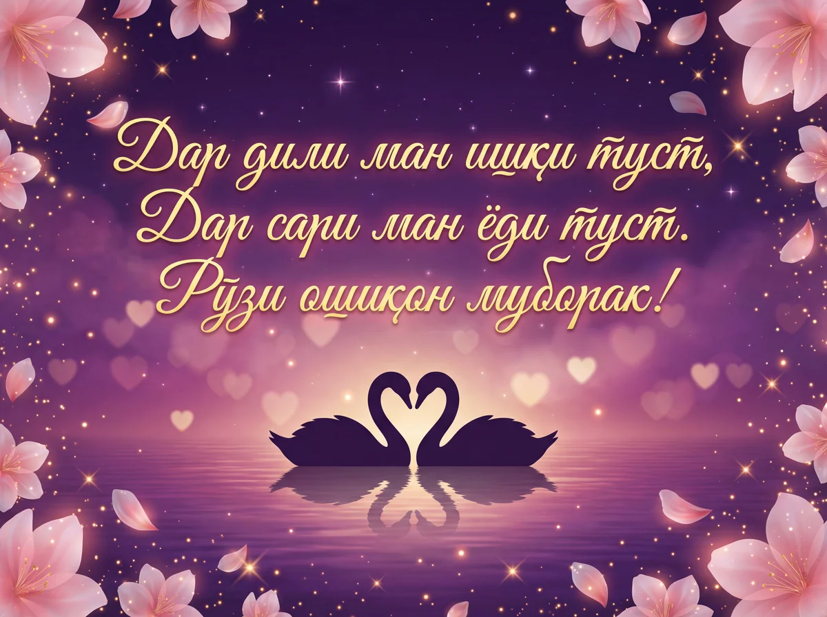 Табрикоти Рузи ошикон барои дустдоштаам