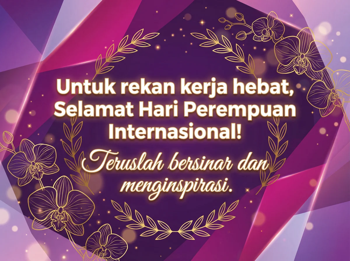 Ucapan Hari Perempuan Internasional untuk kolega hebat