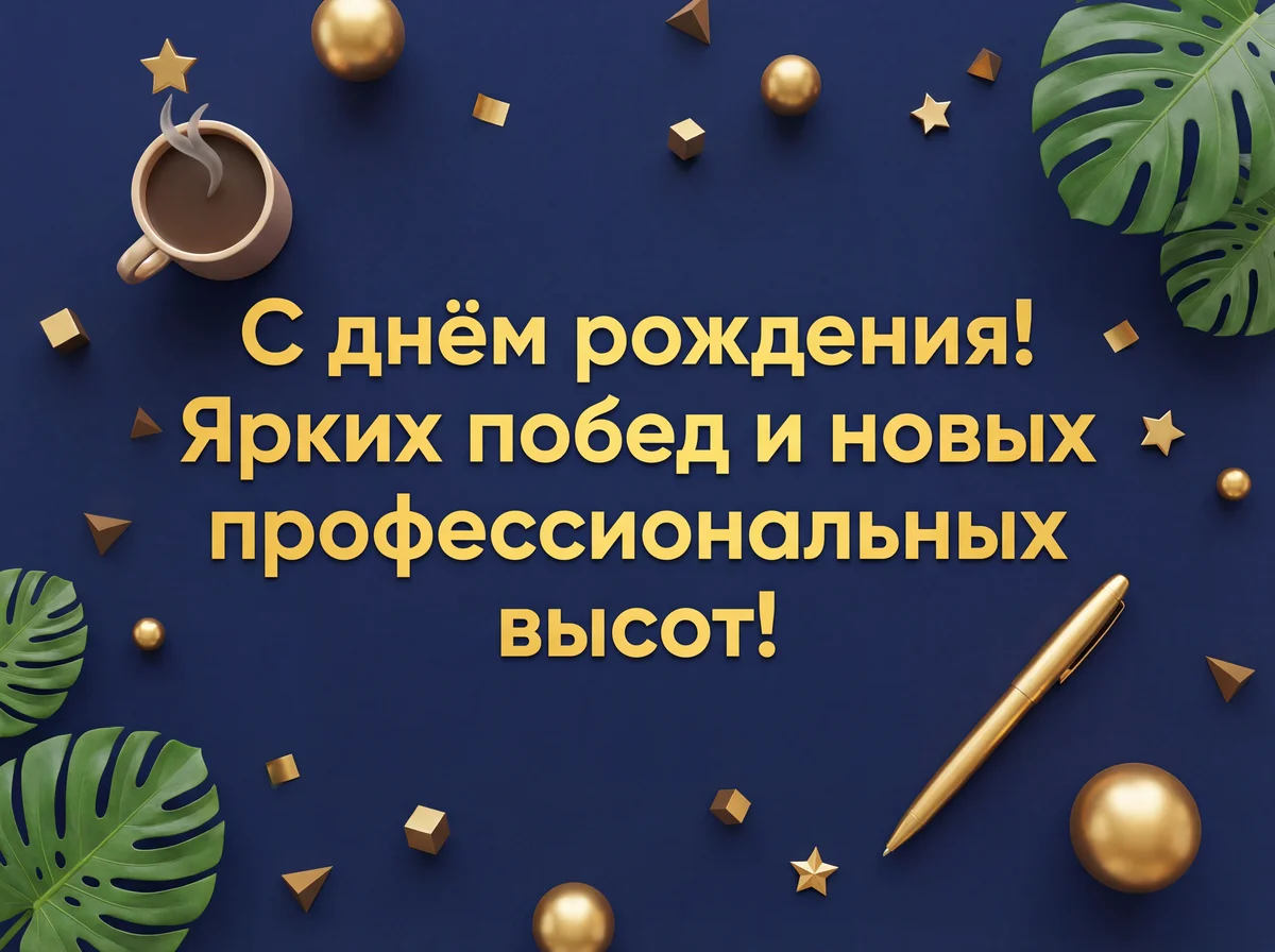 поздравление с днём рождения коллеге