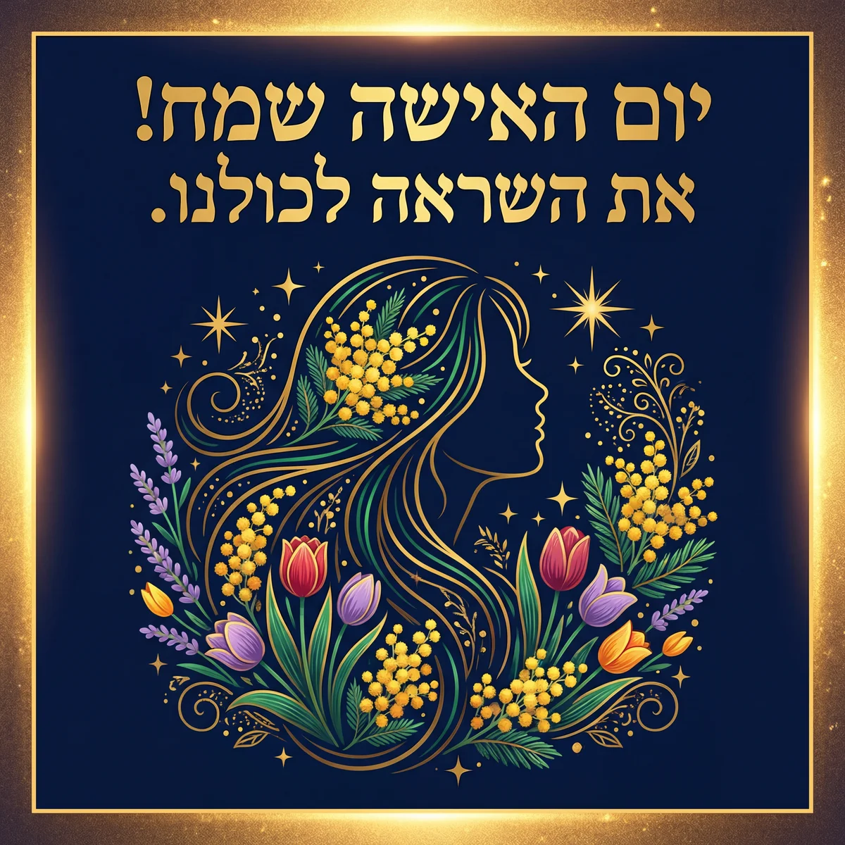 כרטיס ברכה ליום האישה הבינלאומי