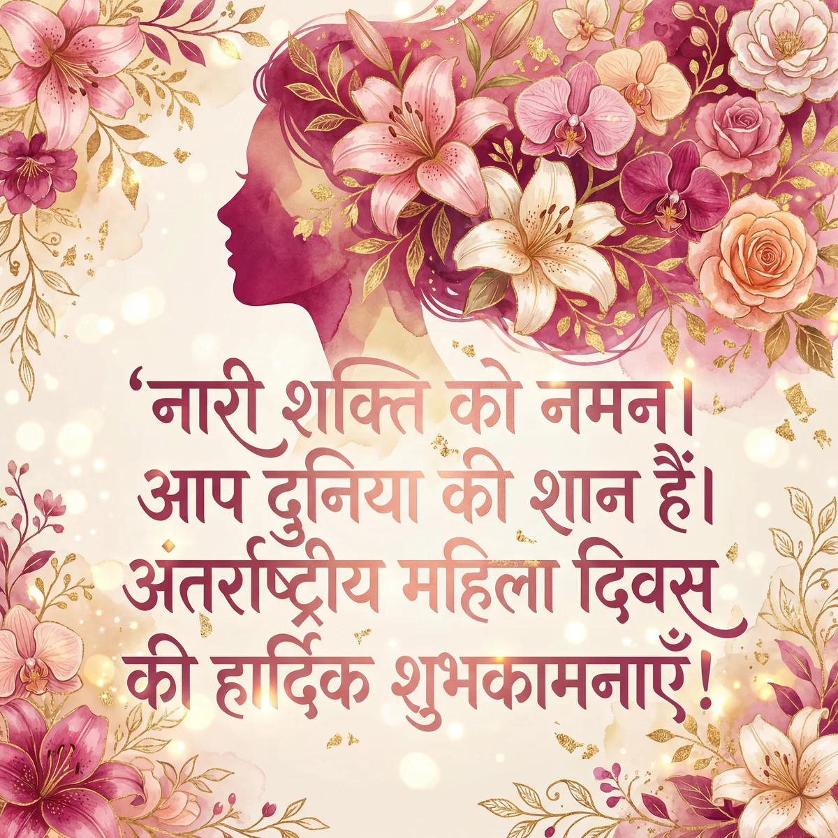 अंतर्राष्ट्रीय महिला दिवस पर बधाई संदेश