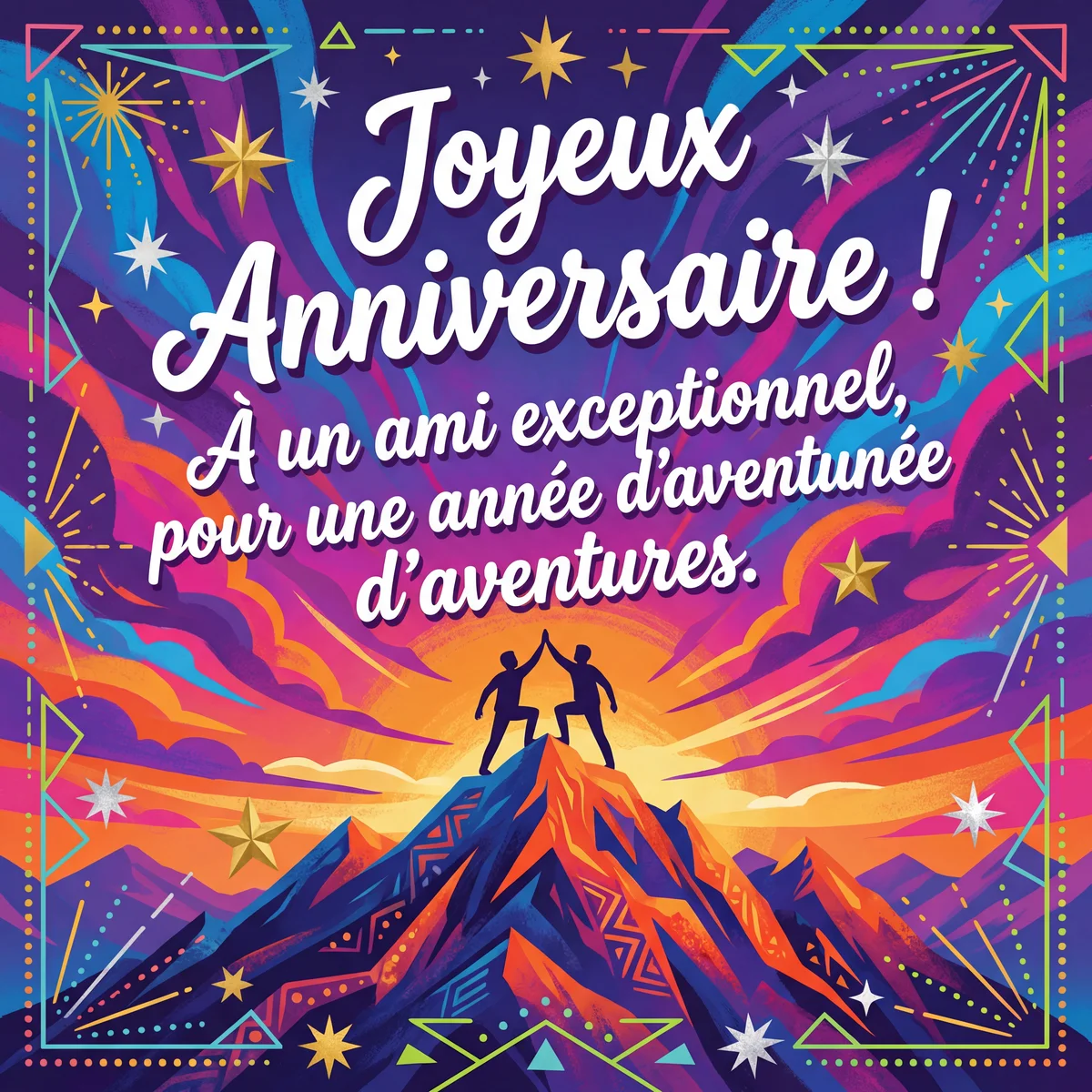 carte d'anniversaire pour un ami
