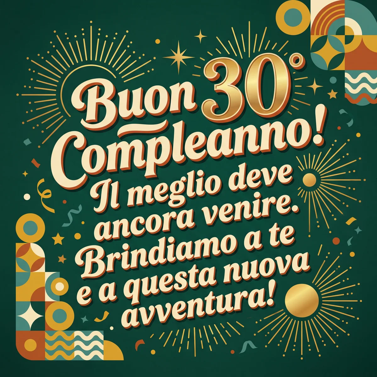 biglietto di compleanno per un amico che compie 30 anni