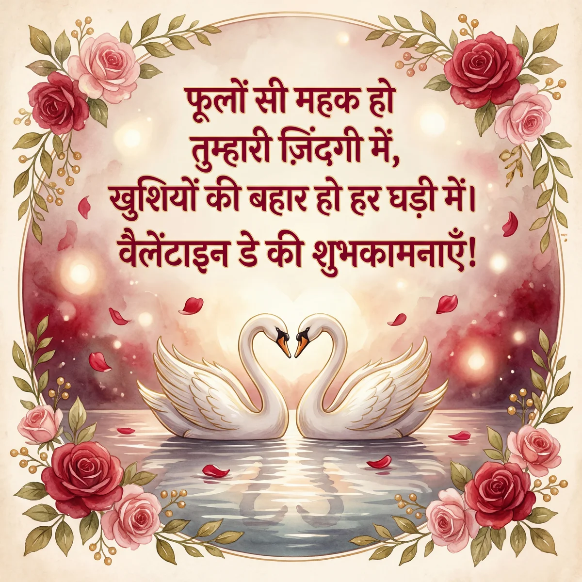 वैलेंटाइन डे पर प्यार भरी शुभकामनाएँ