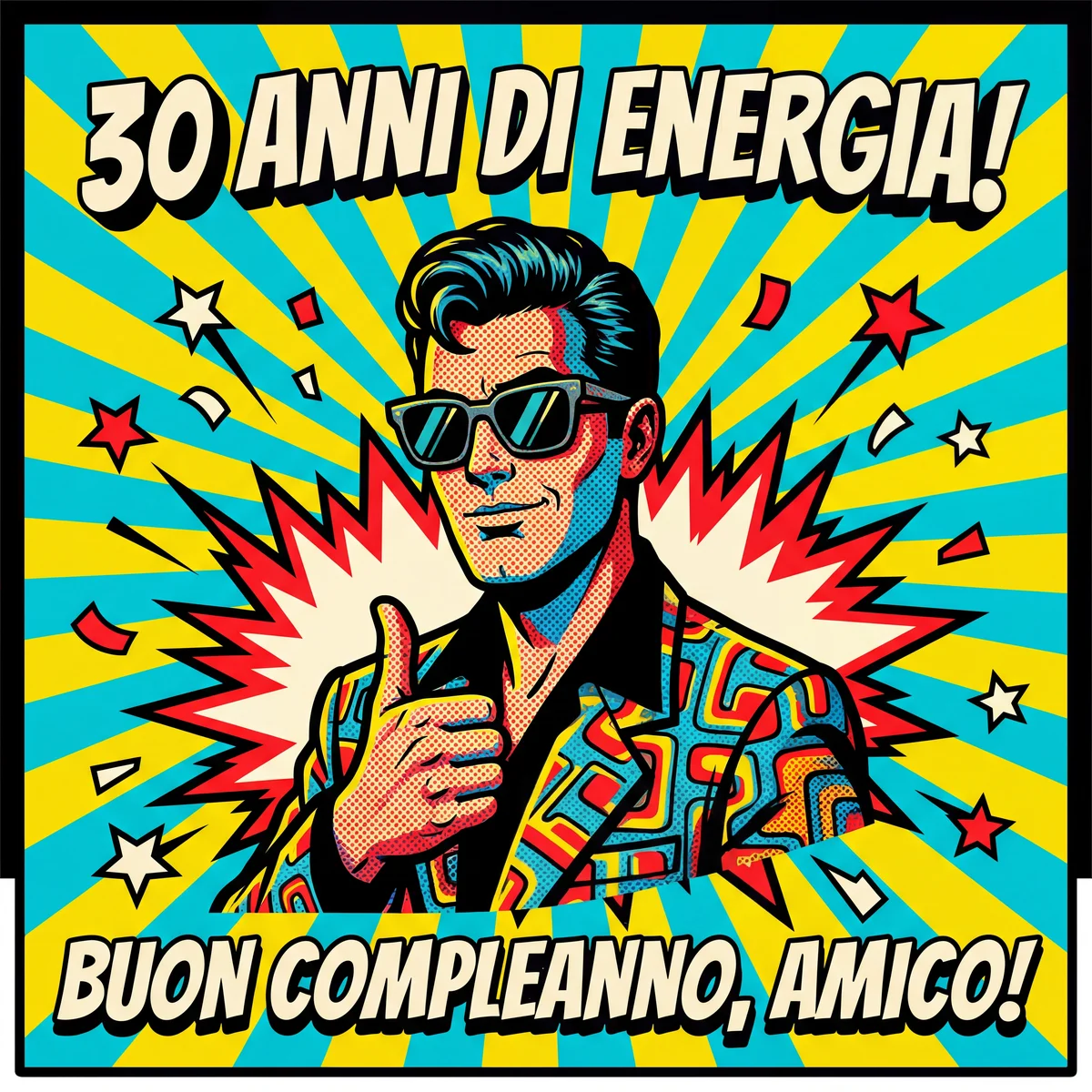 biglietto di auguri per il 30° compleanno di un amico