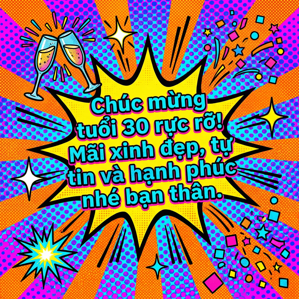 Lời chúc mừng sinh nhật tuổi 30 cho bạn thân