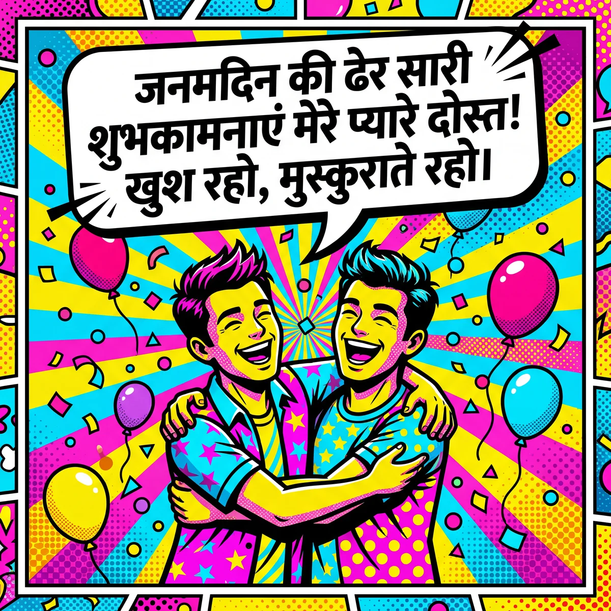 दोस्त को जन्मदिन की शुभकामनाएँ