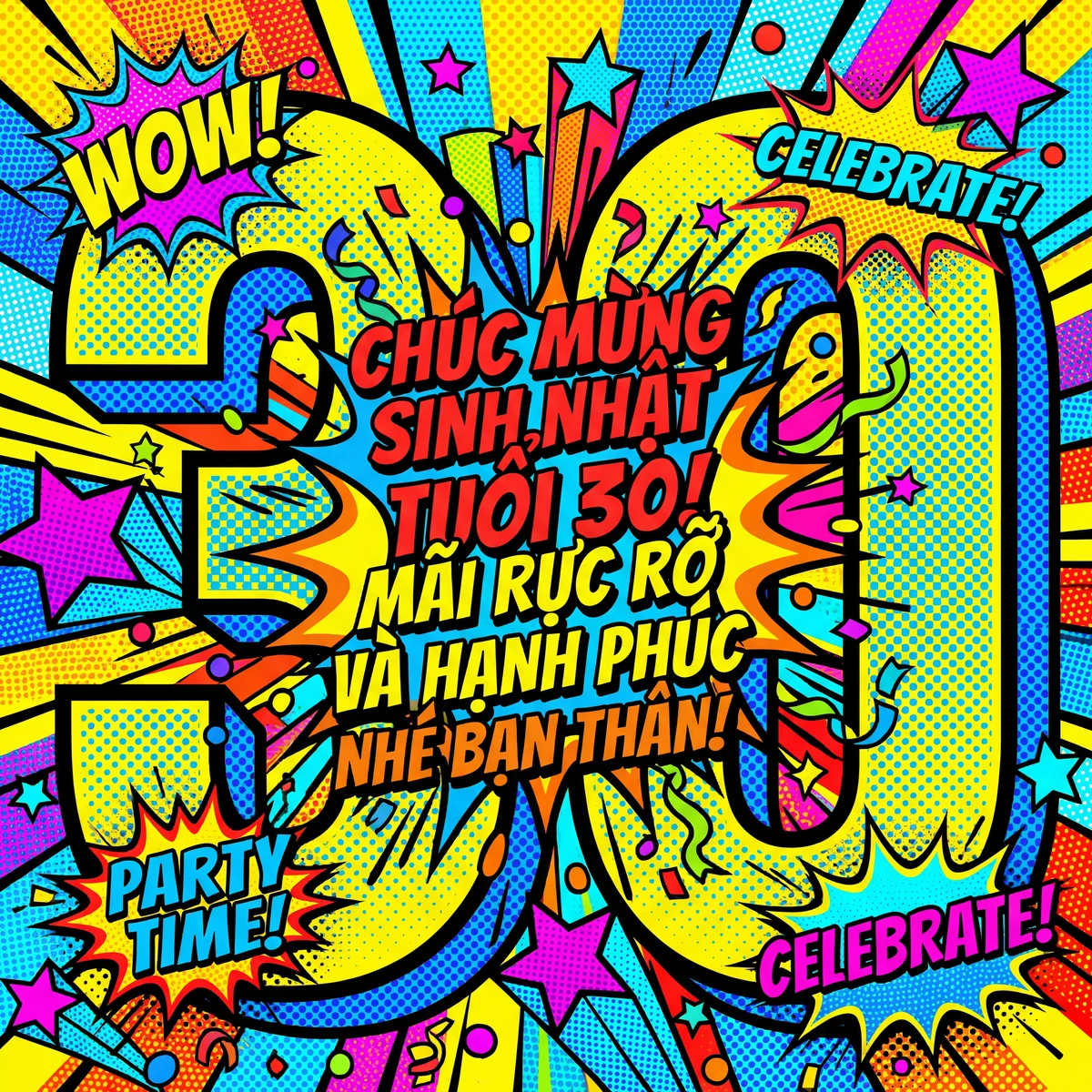 Lời chúc mừng sinh nhật tuổi 30 cho bạn thân