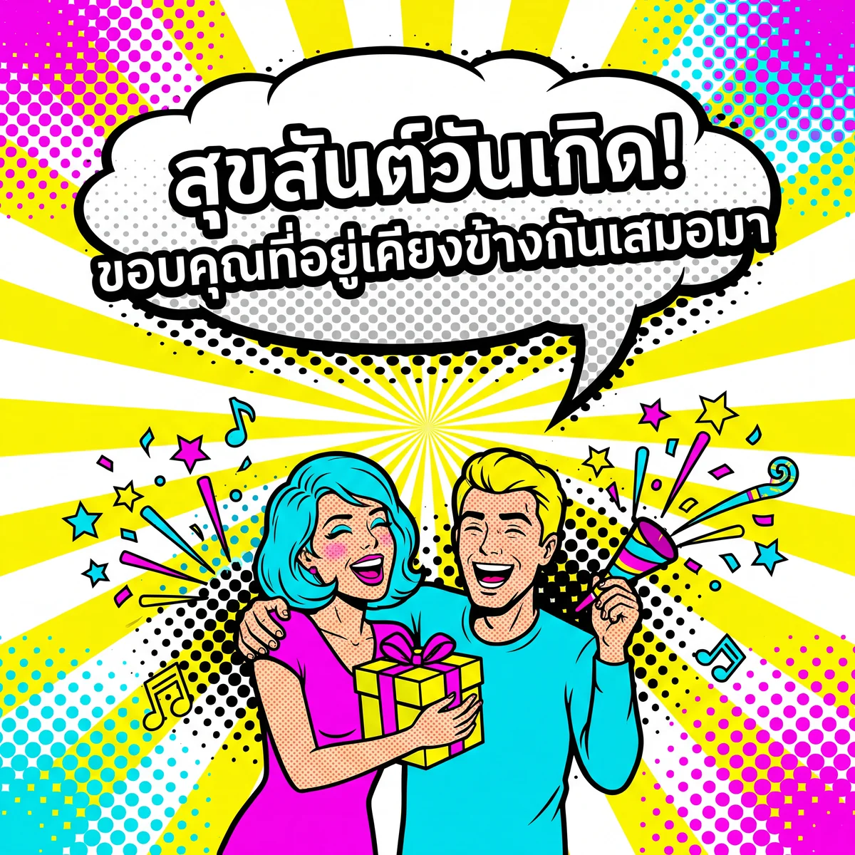 การ์ดอวยพรวันเกิดเพื่อนรัก