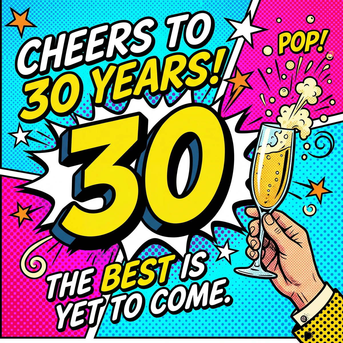 happy birthday card for a friend turning 30