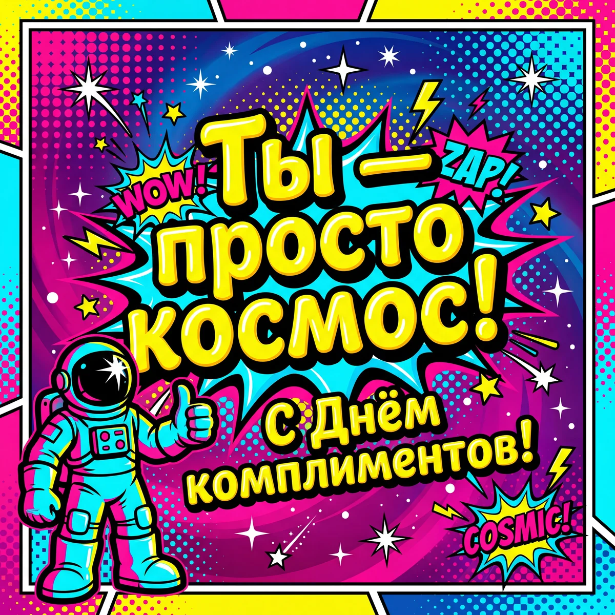 открытка другу с Всемирным днём комплиментов