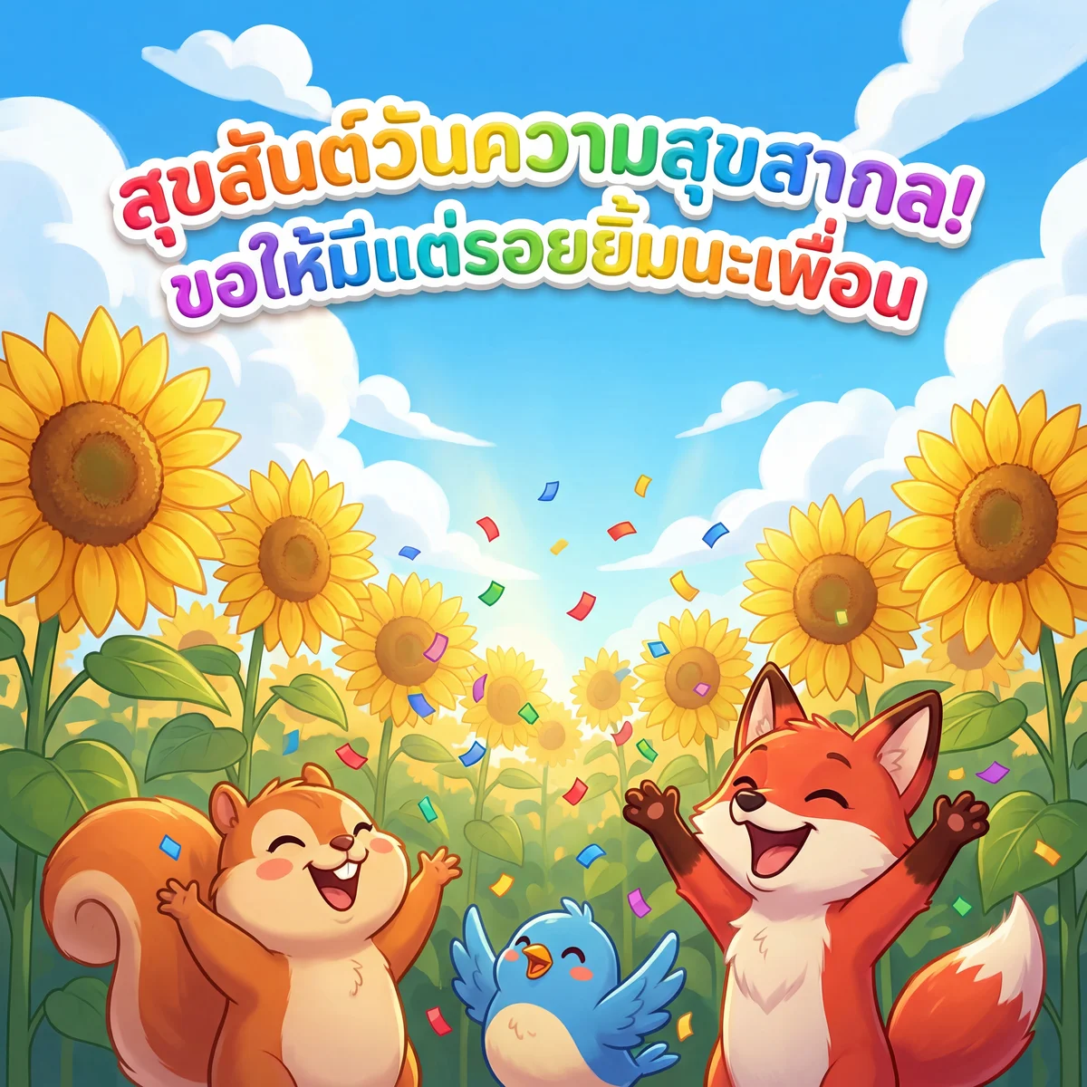 ข้อความอวยพรวันความสุขสากลสำหรับเพื่อน