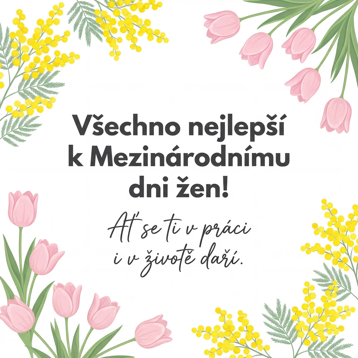 přání k Mezinárodnímu dni žen pro kolegyni