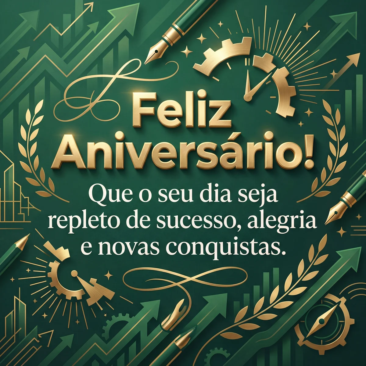 cartão de aniversário para colega de trabalho