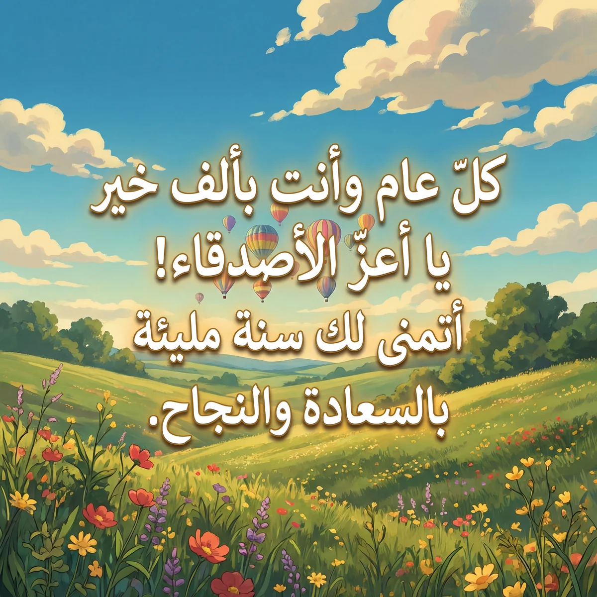 تهنئة عيد ميلاد سعيد لصديقي