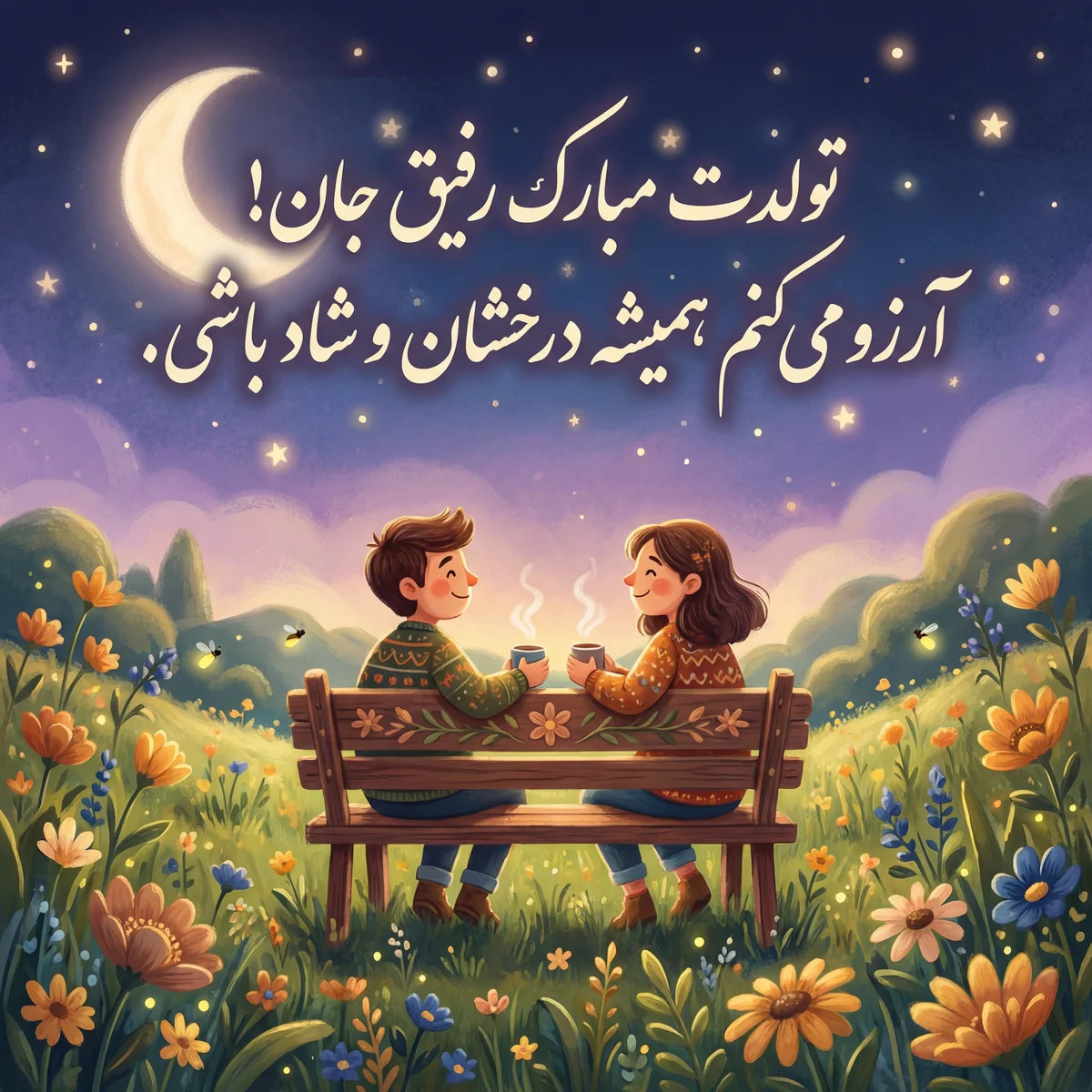 تبریک تولد برای دوست صمیمی