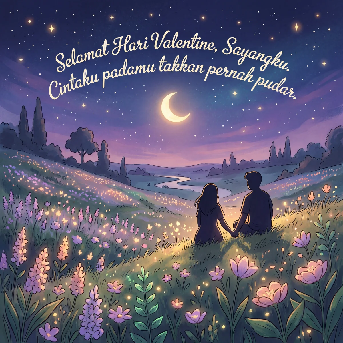 Kartu ucapan Hari Valentine untuk kekasih tercinta