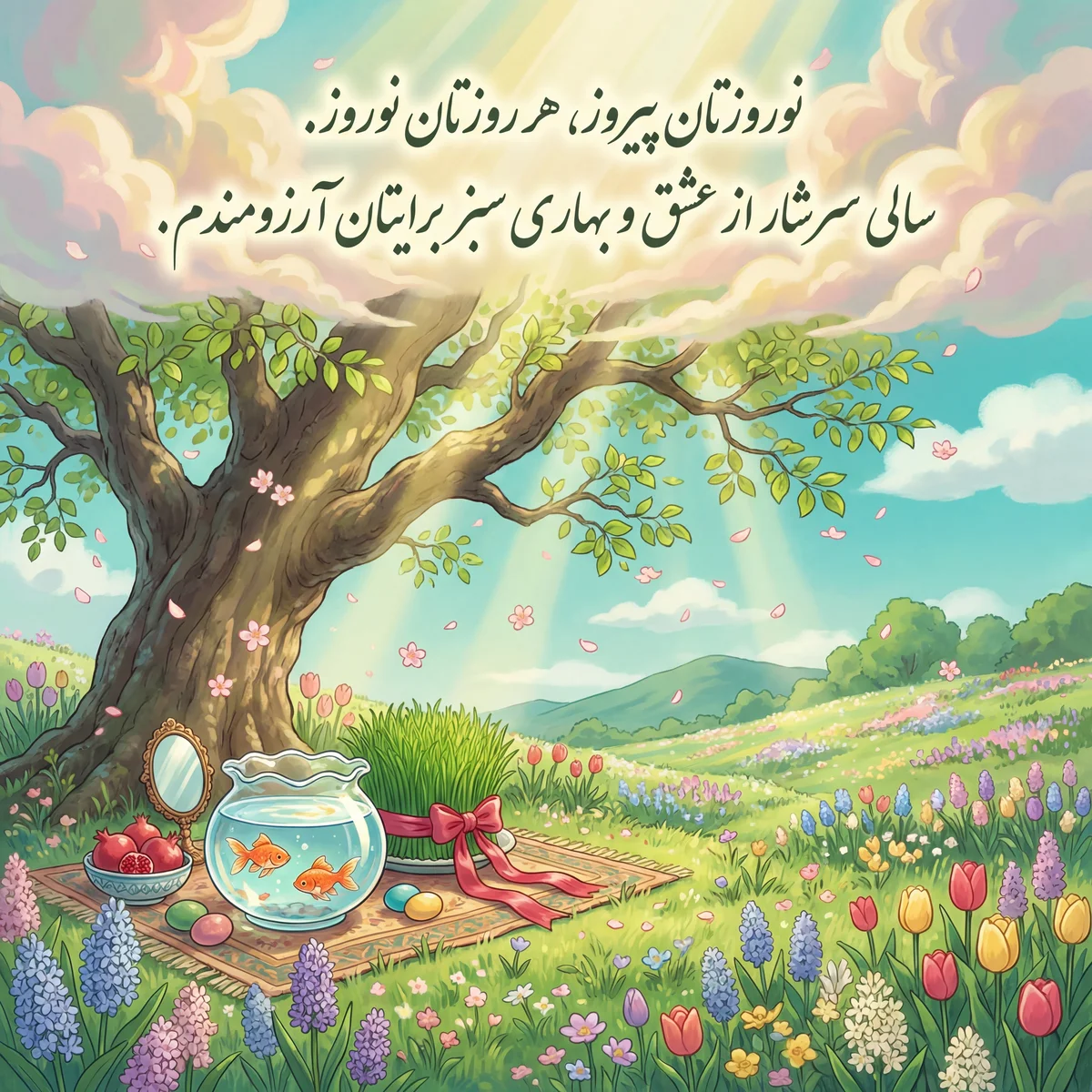تبریک نوروز بهاری برای عزیزان