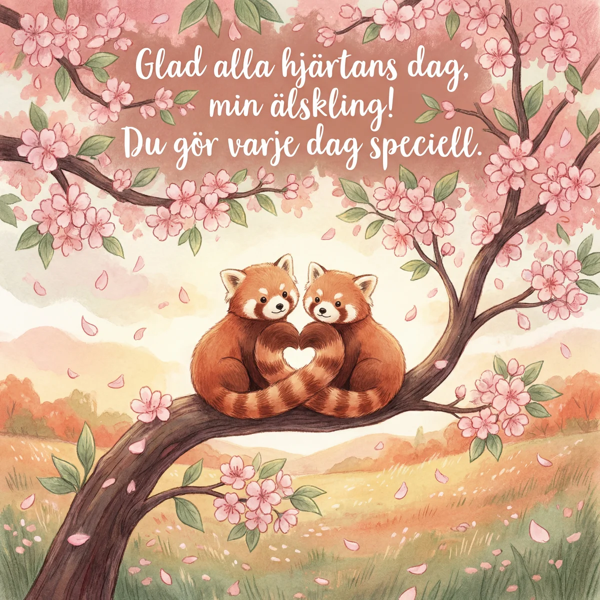 Alla hjärtans dag-hälsning till min älskling