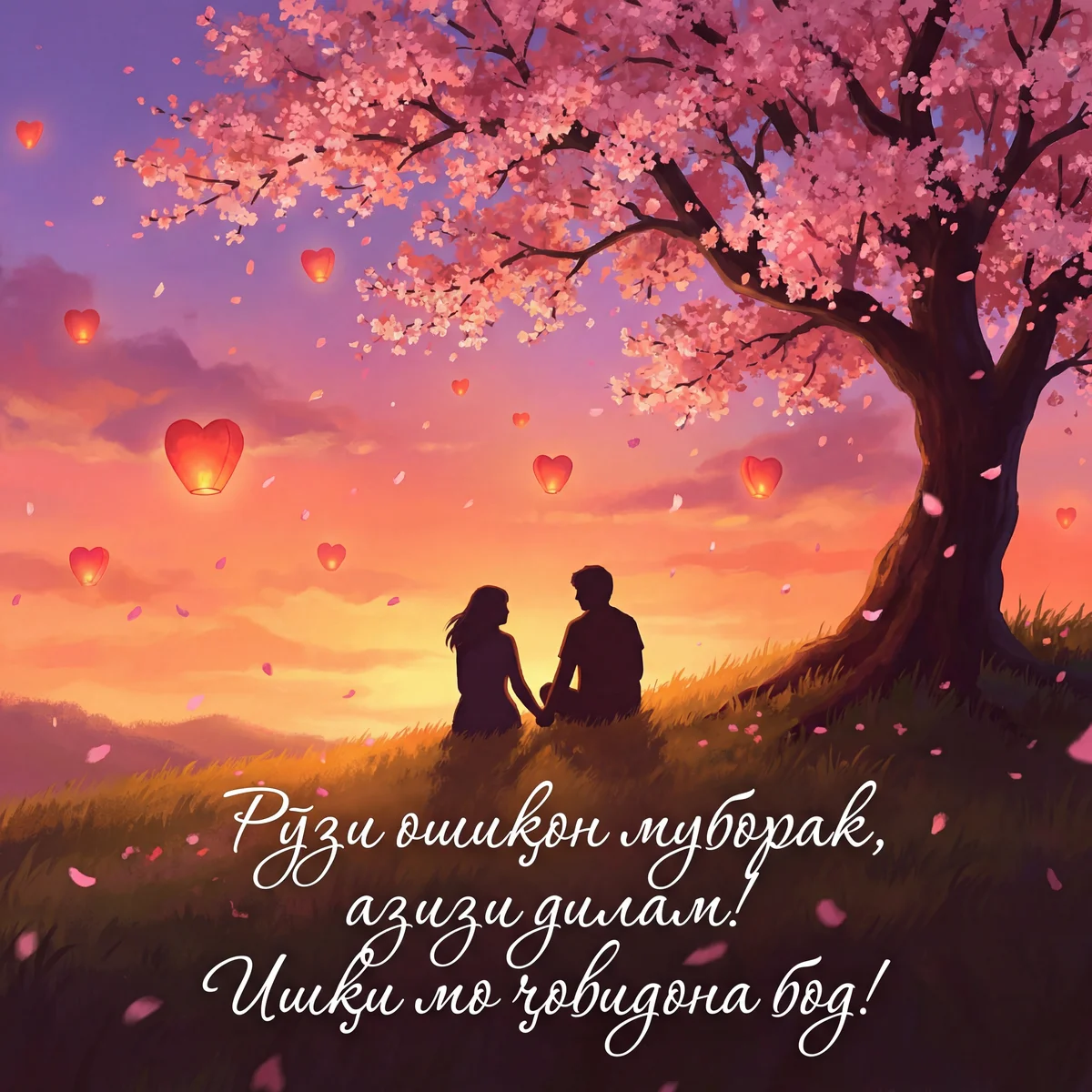 Табрикоти Рӯзи ошиқон ба дӯстдошта