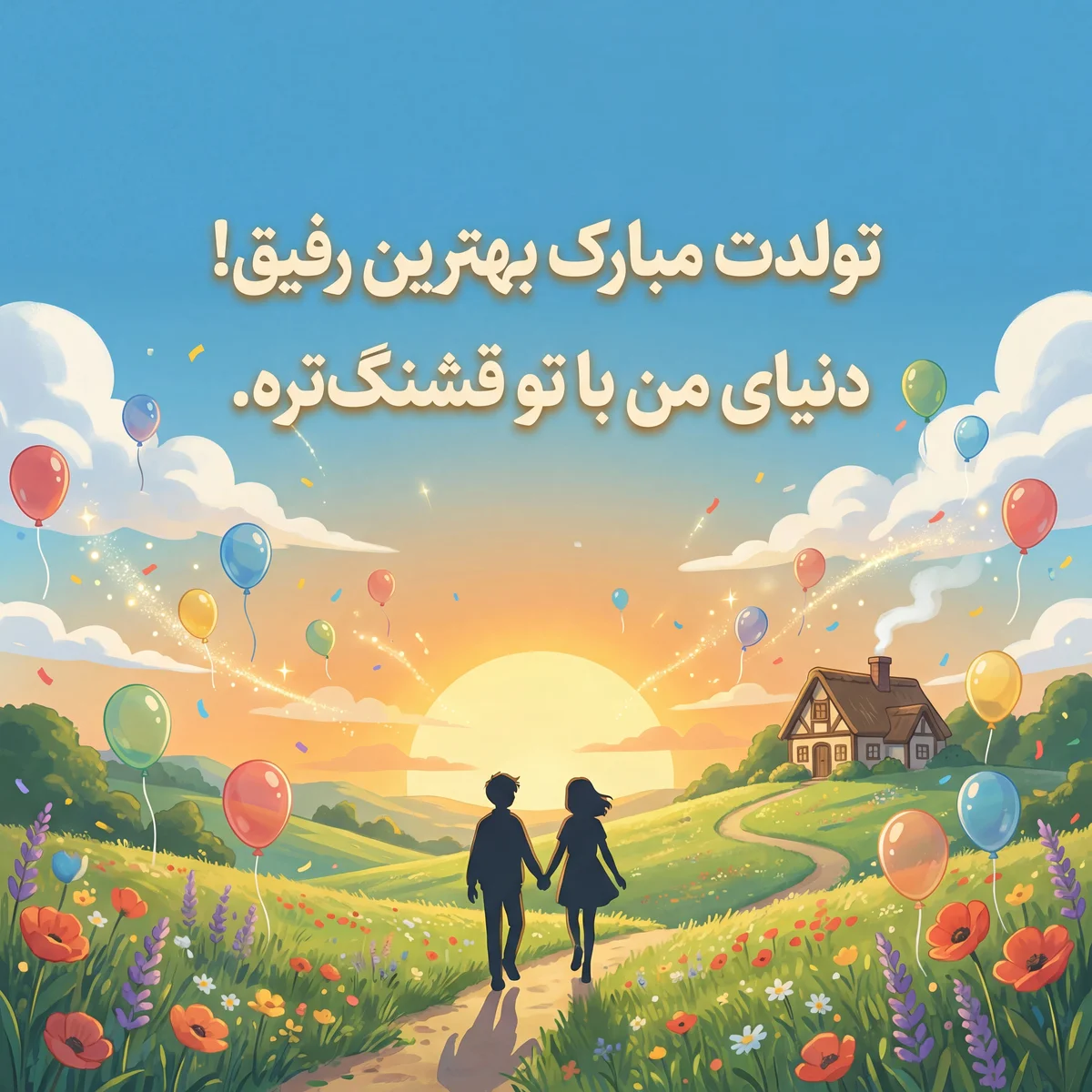 تبریک تولد برای بهترین دوست