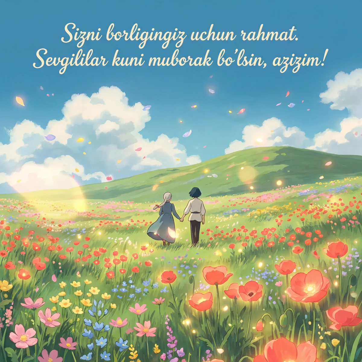 Sevgilimga Sevgililar kuni tabrigi