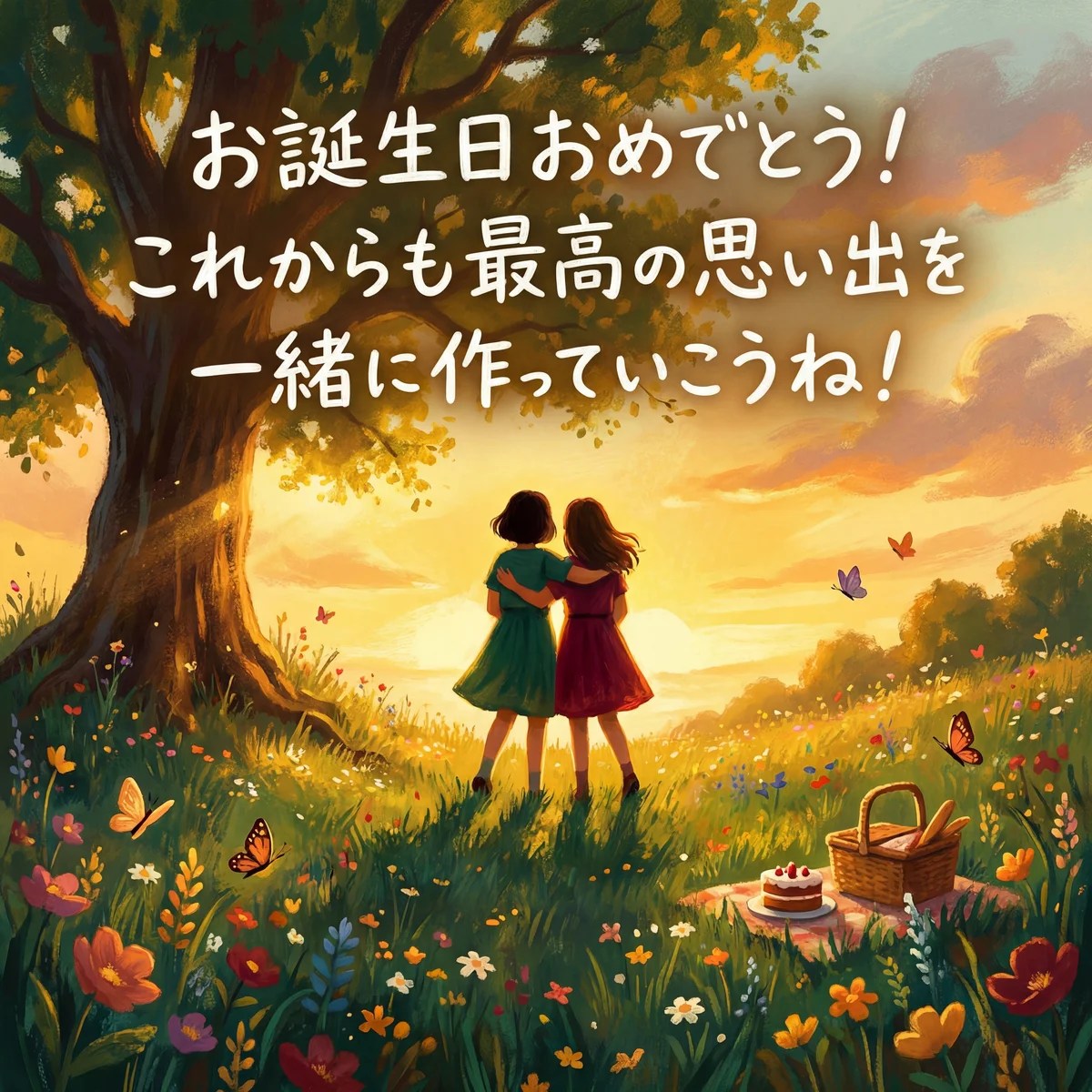 友達への誕生日メッセージ